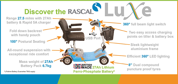 Rascal LUXE - exceptional safety & 27Ah LiFe batte